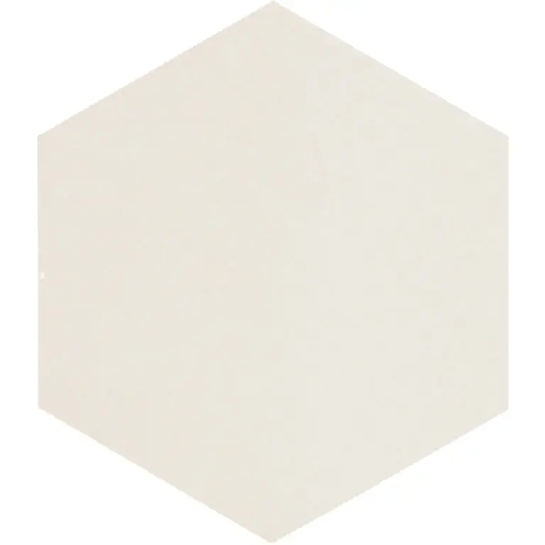 Zellige Hexa Rounded Edge White 0.43X7 Rectangle Gloss Porcelain Trim 5