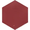 Zellige Hexa Rounded Edge Wine 0.43X7 Rectangle Gloss Porcelain Trim 8