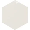 Zellige Hexa White 4X5 Hexagon Gloss Porcelain Tile 1