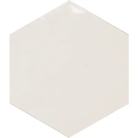 Zellige Hexa White 4X5 Hexagon Gloss Porcelain Tile 9