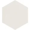 Zellige Hexa White 4X5 Hexagon Gloss Porcelain Tile 8