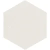 Zellige Hexa White 4X5 Hexagon Gloss Porcelain Tile 4