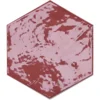 Zellige Hexa Wine 4X5 Hexagon Gloss Porcelain Tile 0